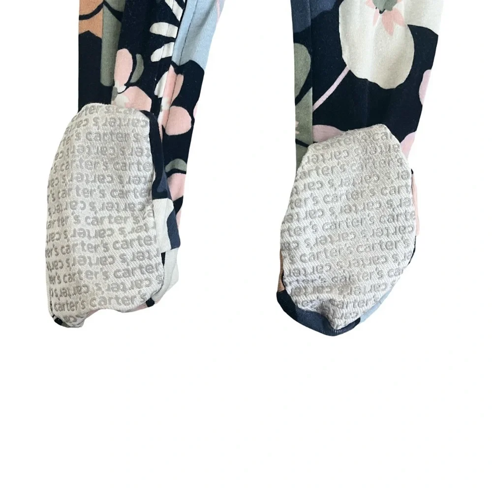 Carter's Floral Footie - Pink, Blue, and Green. Size: 2T. Great Condition